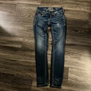 Buckle Dark Blue skinny jeans